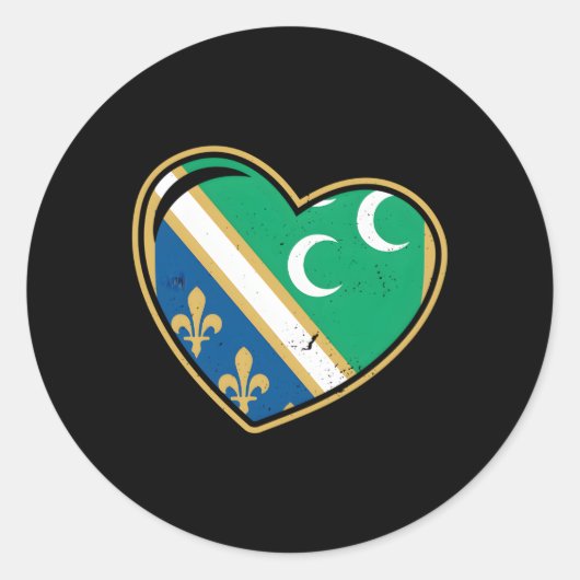 Sandzak Sandzaklija Montenegro Sandzak Serbia Balk Runder Aufkleber (Vorderseite)