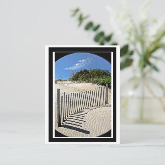 Sandzaun Postkarte (Stehend Vorderseite)