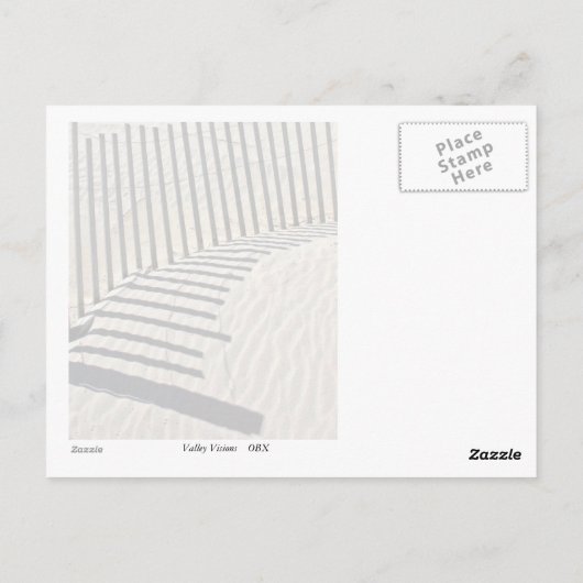 Sandzaun Postkarte (Rückseite)