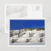 Sandzäune Postkarte (Vorne/Hinten)