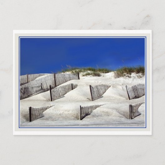 Sandzäune Postkarte (Vorderseite)