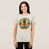 Sandzehen mit Ananas-Bros Tri-Blend Shirt (Vorderseite voll)