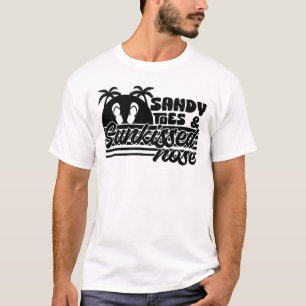 Sandzehen und versunkene Nase T-Shirt