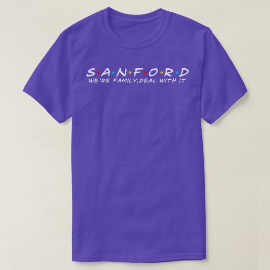 Sanford Familie Sanford Nachname Sanford Last T-Shirt (Design vorne)