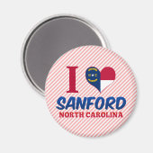 Sanford, North Carolina Magnet (Vorderseite/Rückseite)