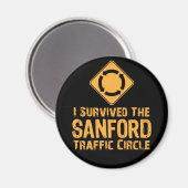 Sanford Traffic Circle Magnet (Vorderseite/Rückseite)