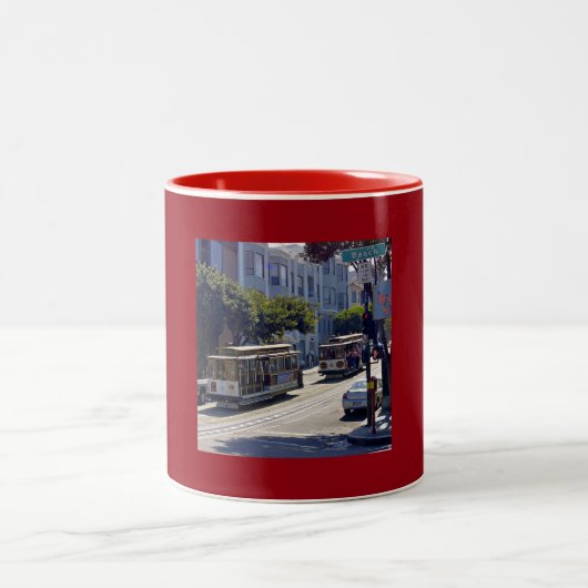 SanFrancisco001 Zweifarbige Tasse (Mittel)