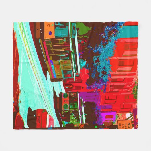 SanFrancisco 001 Fleecedecke (Vorderseite (Horizontal))