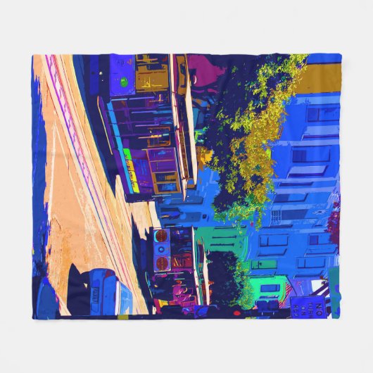 SanFrancisco 002 Fleecedecke (Vorderseite (Horizontal))