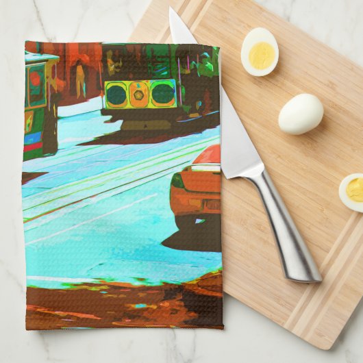 SanFrancisco 004 Geschirrtuch (Viertel Falte)