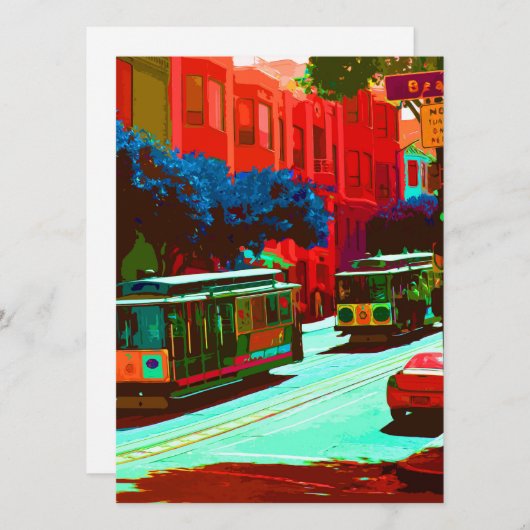 SanFrancisco 005 Feiertagskarte (Vorne/Hinten)