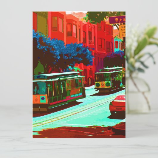 SanFrancisco 005 Feiertagskarte (Stehend Vorderseite)