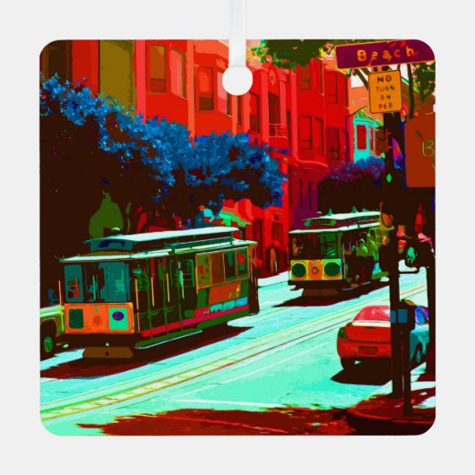 SanFrancisco 005 Ornament Aus Metall (Vorderseite)