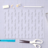 Sanft Elegantes Lila & Grau Skript Muttertag Seidenpapier (Handwerk)