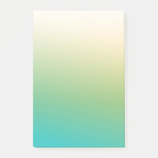 Sanft gelblich-grün post-it klebezettel (Vorderseite)
