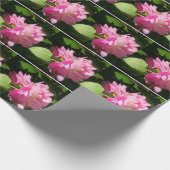 Sanft gemalte rosa Pfingstrosen Geschenkpapier (Ecke)
