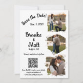 Sanft gesprochene rustikale Floral Save the Dates  Date (Vorderseite)