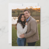 Sanft gesprochene rustikale Floral Save the Dates  Date (Rückseite)