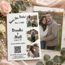Sanft gesprochene rustikale Floral Save the Dates