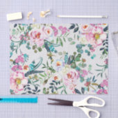 Sanft gestörte Rose und Federn Seidenpapier (Handwerk)