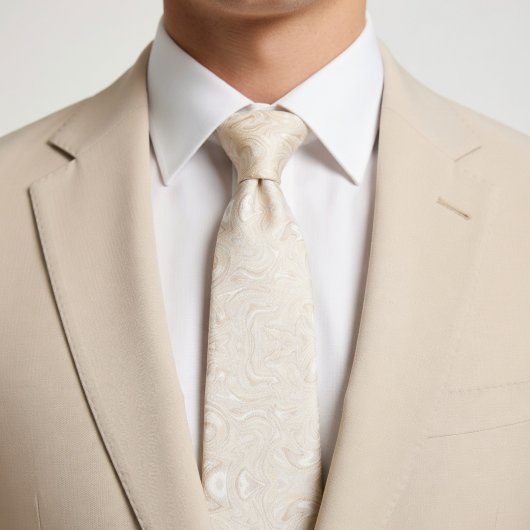 Sanft Mild Beige Krawatte