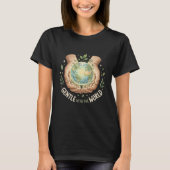 Sanft mit der Welt Erde Hände T-Shirt (Vorderseite)