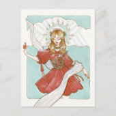 Sanft reinrassige Herzpostkarte Postkarte (Vorderseite)