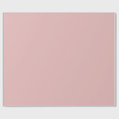 Sanft Rosa Einfarbig Geschenkpapier (Flach)