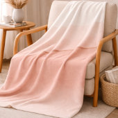 Sanft Rosa Ombre-Fleece-Decke Fleecedecke