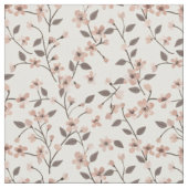 Sanft rosafarbenes Wildblumen-Blumenmuster im Boho Stoff (Nahaufnahme)