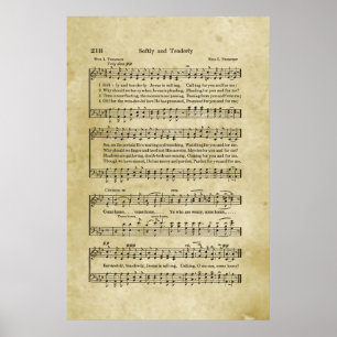 Sanft und zärtlich Gospel Noten Poster
