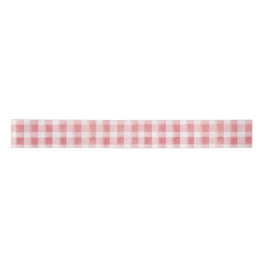 Sanft Weibliches Rosa Weiß Kariert Streifen Geburt Satinband