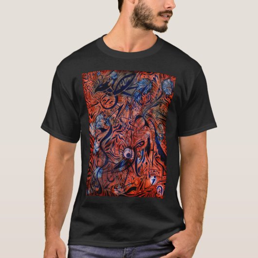 Sanfte abstrakte Echos einer gemütlichen Behaglich T-Shirt (Vorderseite)
