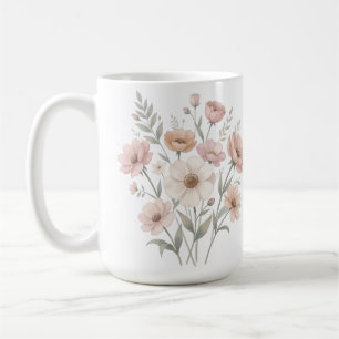 Sanfte Anemonen-Bouquet-Wasserfarbe-Sanftheit Kaffeetasse