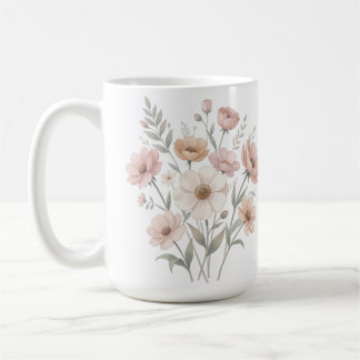 Sanfte Anemonen-Bouquet-Wasserfarbe-Sanftheit Kaffeetasse