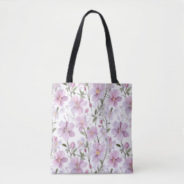 Sanfte Aquarell-Blumen  Tasche