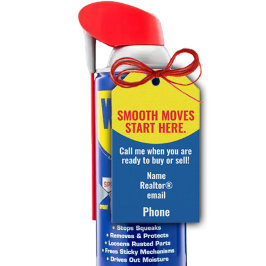 Sanfte Bewegungen starten hier Realtor Housewärmin Geschenkanhänger