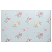 Sanfte Blaue Rosen-Aquarell-Blumen Stoff (Fat Quarter (45,7 x 55,9 cm))