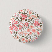 Sanfte Blumträume Button (Vorderseite)