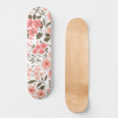 Sanfte Blumträume Skateboard (Vorderseite)