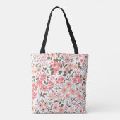 Sanfte Blumträume Tasche (Rückseite)