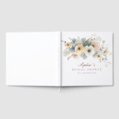 Sanfte Blüten Elegante Brautparty Gästebuch (Voll)