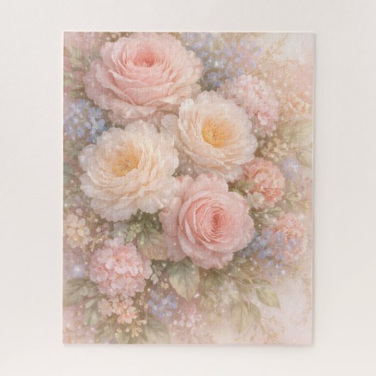 Sanfte Blüten-Träume Puzzle (Vertikal)