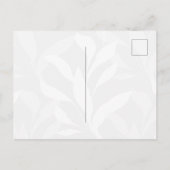 Sanfte botanische Salbeigrüne Blätter in Anmut Postkarte (Rückseite)