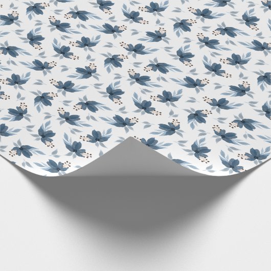 Sanfte Brise Blumen Geschenkpapier (Ecke)