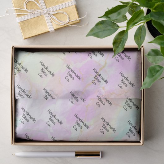 Sanfte Bunte Rosa-Marmorierung Seidenpapier (Geschenk)