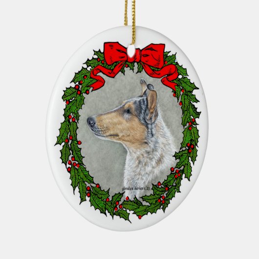 Sanfte Collie, Blauer Merle, Ornament (Rechts)