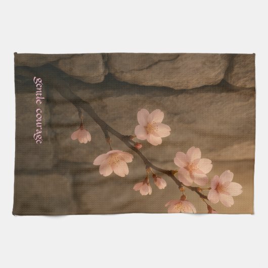 Sanfte Courage Kirschblüten Handtuch (Horizontal)
