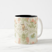 Sanfte Dschungel Frösche & Vögel Zweifarbige Tasse (VorderseiteRechts)