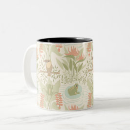 Sanfte Dschungel Frösche & Vögel Zweifarbige Tasse